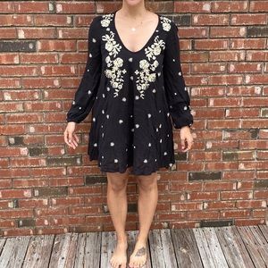 free people embroidered dress ! small
